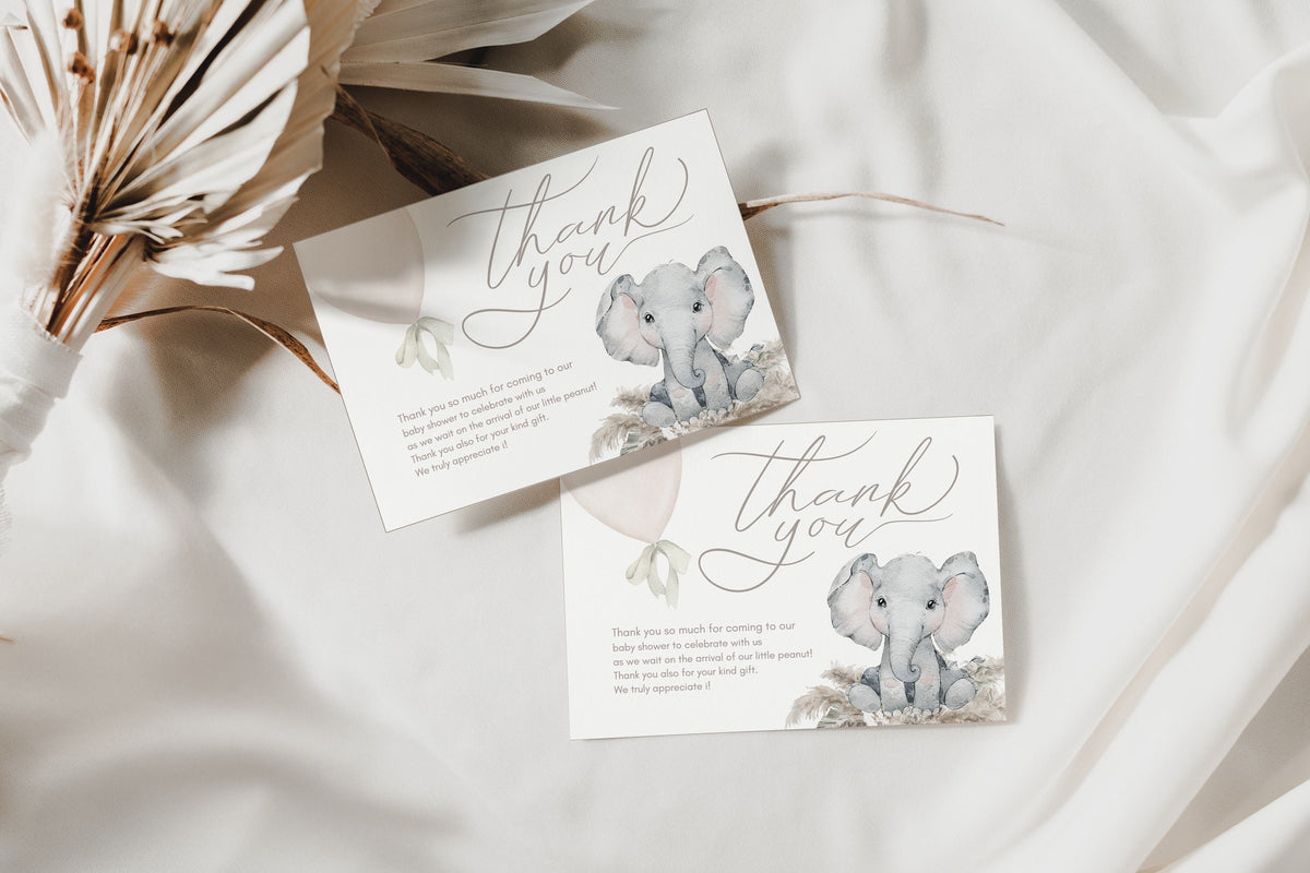 Baby Shower thank you card for guests hosts and gift-givers