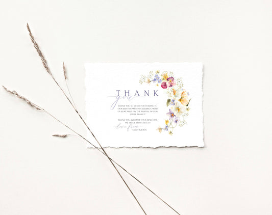 Editable Canva thank you card to print or send digitally