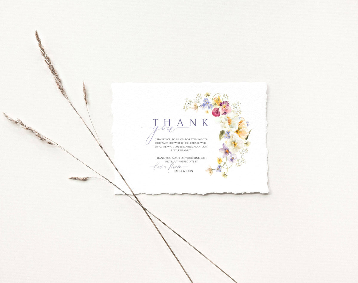 Editable Canva thank you card to print or send digitally