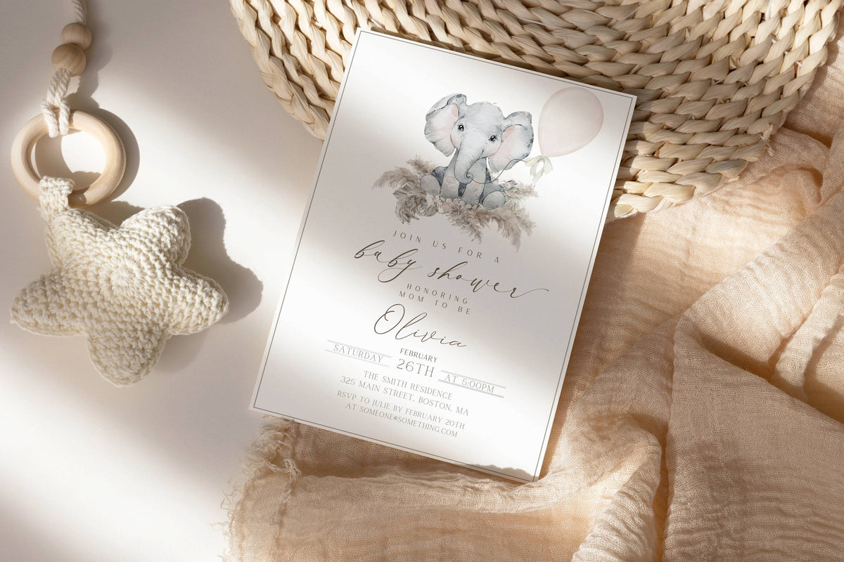Baby Shower Invitation for baby shower guests and party details