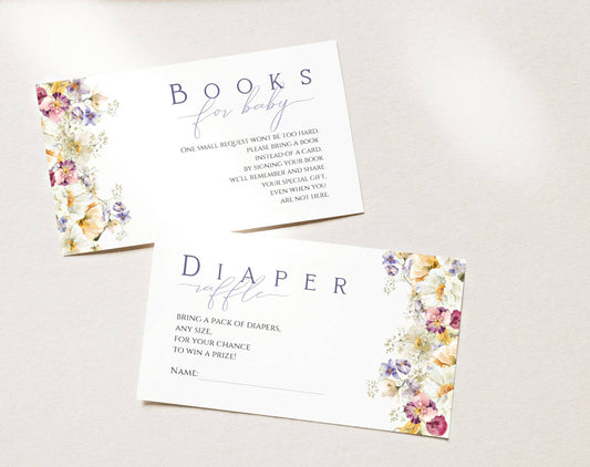 Editable Canva diaper raffle templates to print or send with invitations