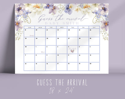 Baby Shower Game Bundle - Pink Wildflower, printable PDF files