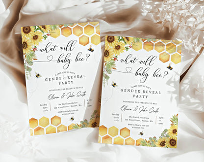 floral and boho gender reveal invite for a personalized celebration