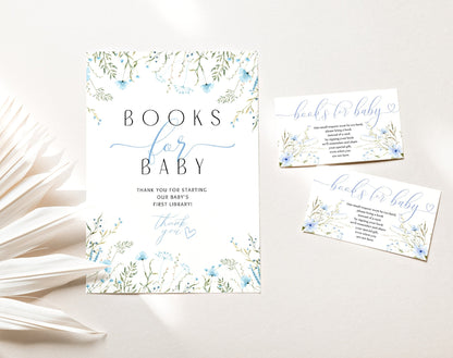 Baby Shower books for baby set with books for baby card and gift table sign