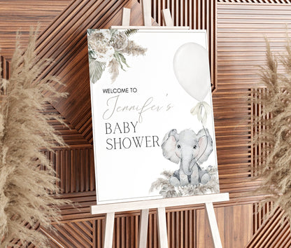 Baby Shower welcome sign for entrance table backdrop and party decor