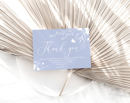 Thank You Card - Baby in Bloom Baby Shower, printable party stationery