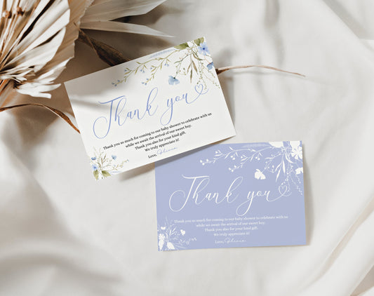 Editable Canva thank you card to print or send digitally