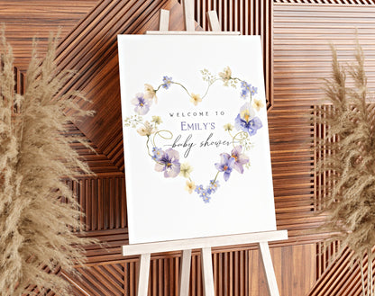 Editable Canva welcome sign template for easy printing