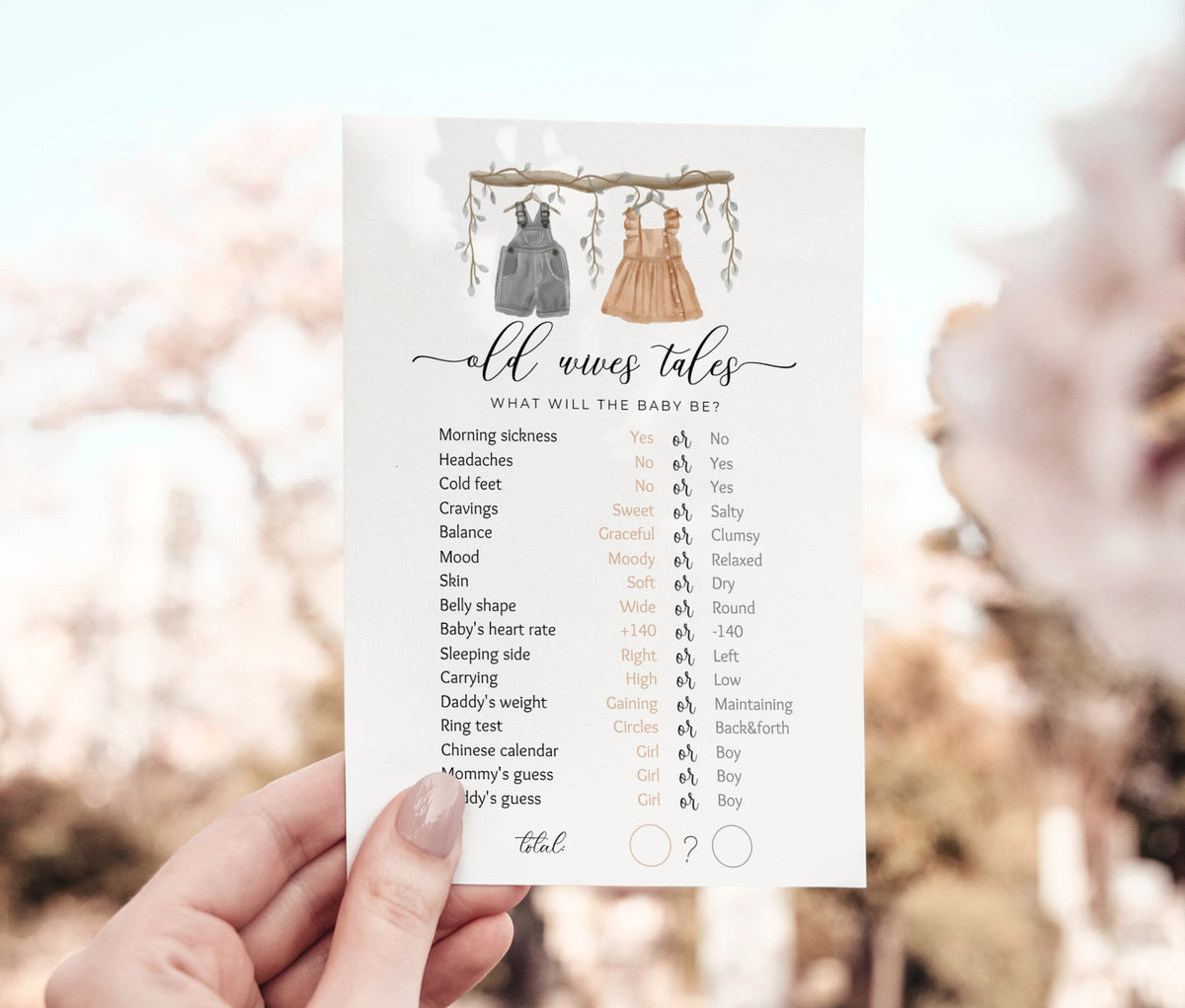 Editable Canva party game to download and print