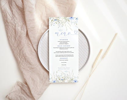 Editable Canva menu template to download and print