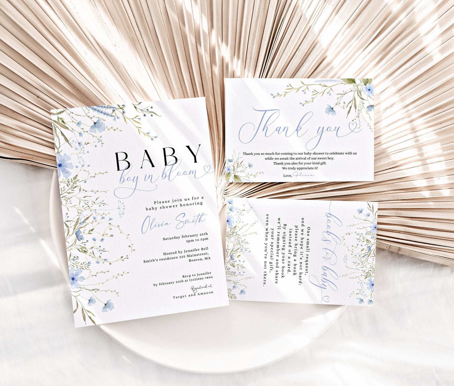 Baby in Bloom baby shower bundle with invitations games signs favors and party supplies