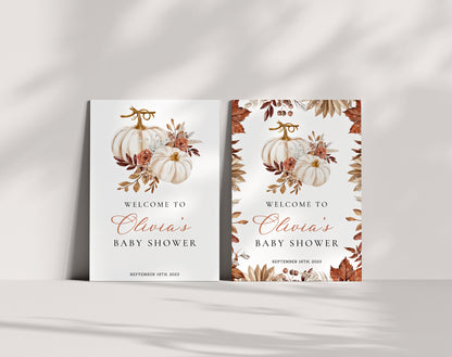 Editable Canva welcome sign template for easy printing