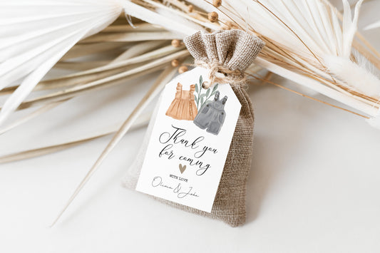 Gender Reveal favor tags for party favor bags treat boxes and guest gifts