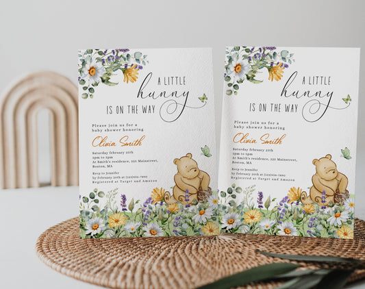 Editable Canva baby shower invite to print or send digitally