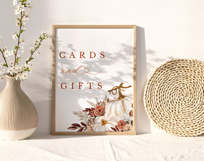Editable Canva cards and gifts sign to download and print