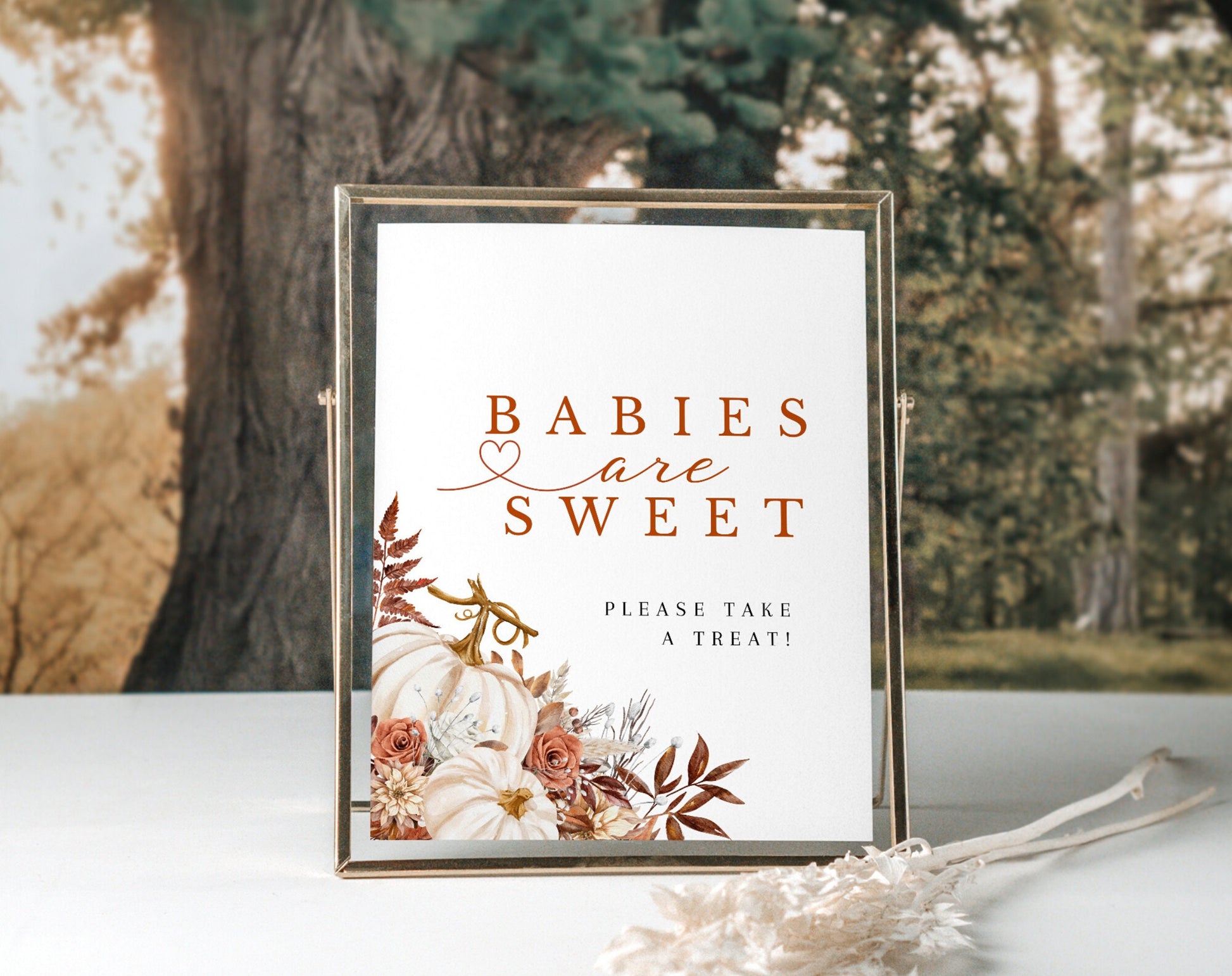 Editable Canva sweets and treats sign to download and print