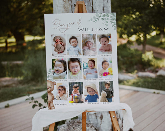 Editable Canva milestone board to download and print