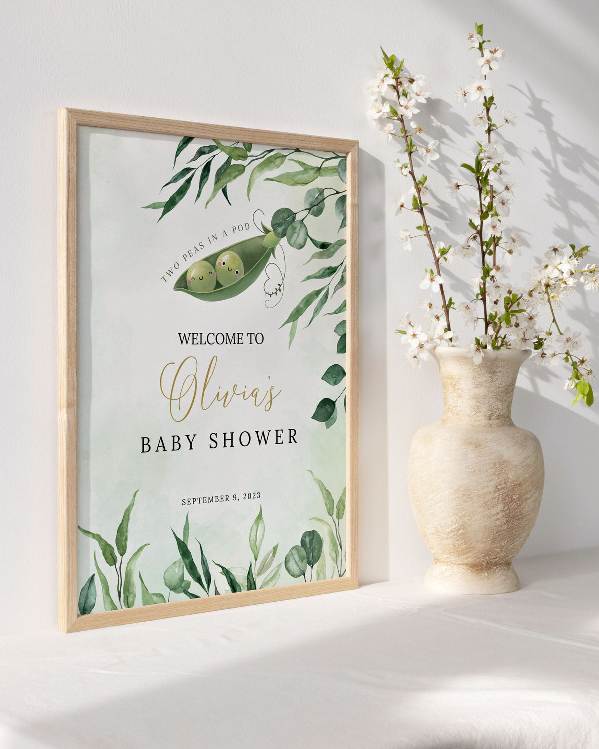 Editable Canva welcome sign template for easy printing