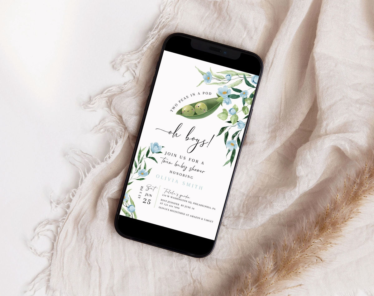 Editable Canva baby shower invite to print or send digitally