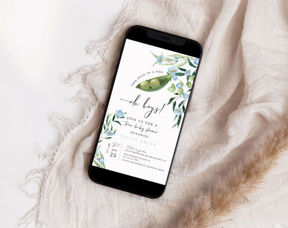 Editable Canva baby shower invite to print or send digitally