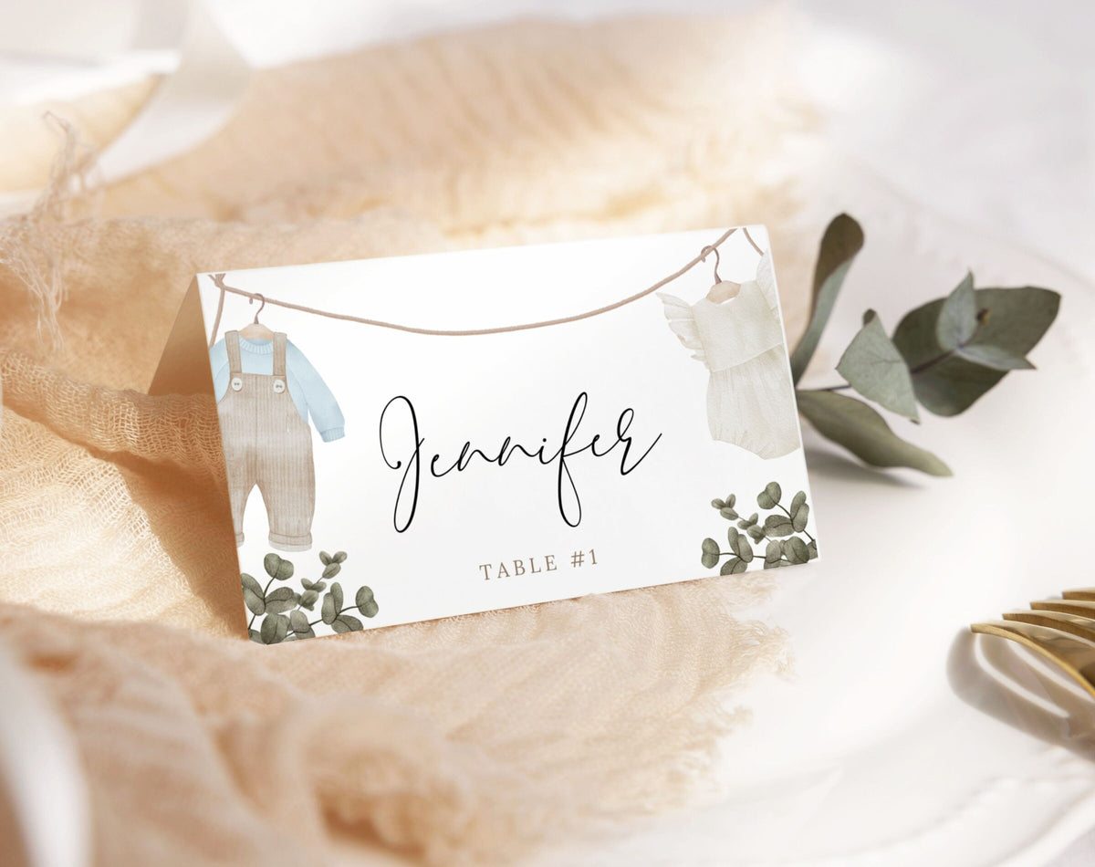 Editable Canva place cards to download and print