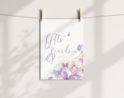 Editable Canva cards and gifts sign to download and print