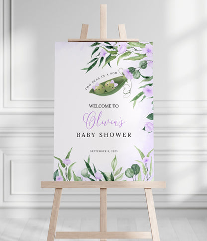 Baby Shower welcome sign for entrance table backdrop and party decor