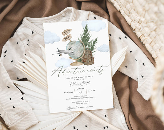 boho, oh boy and vintage baby shower invite for a personalized celebration