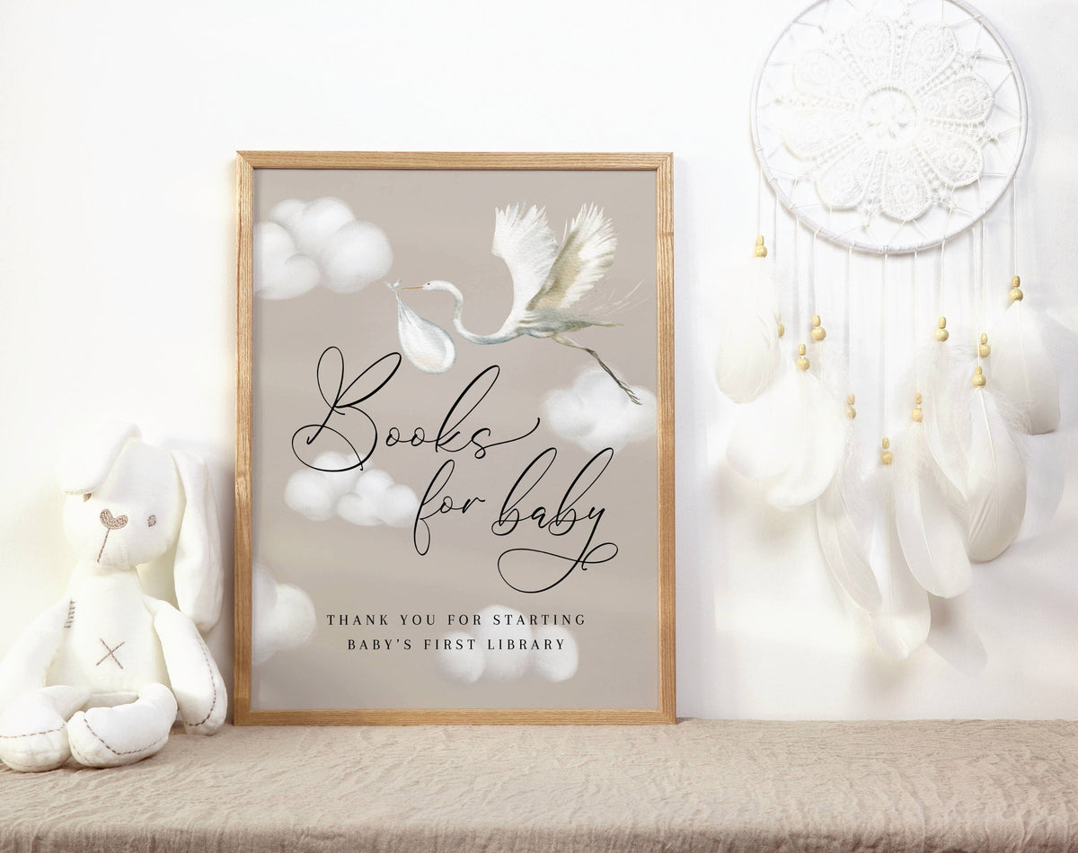 Editable Canva books for baby templates to print or send with invitations