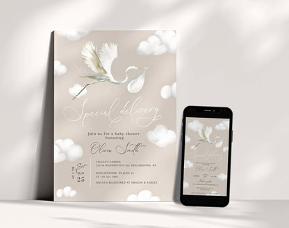 Gender Reveal Invitation for gender reveal guests and party details