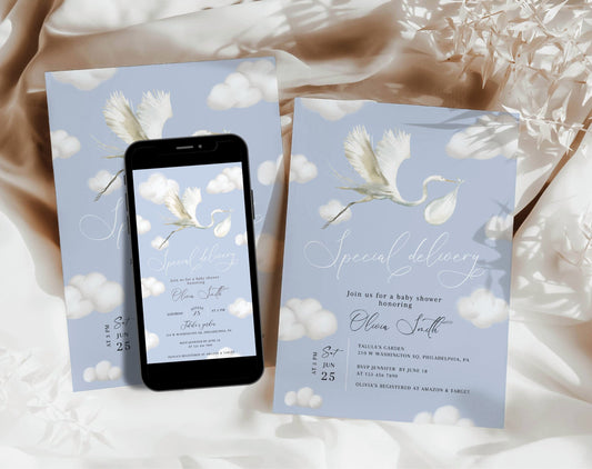 Baby Shower Invitation for baby shower guests and party details