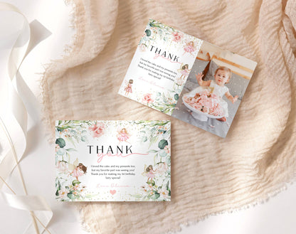 Editable Canva thank you card to print or send digitally