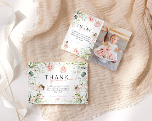 Editable Canva thank you card to print or send digitally