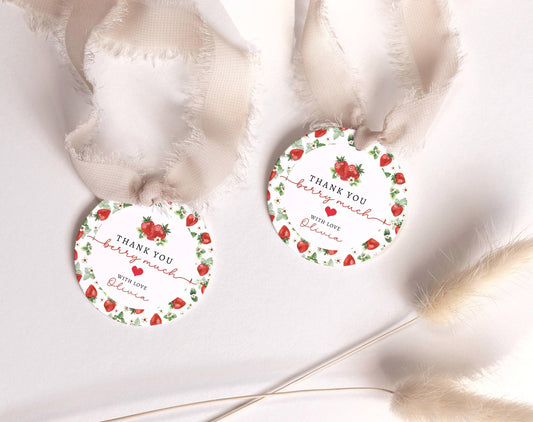 1st birthday and floral 1st birthday favor tag template for printable party favors