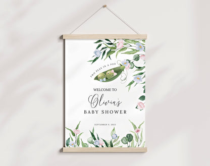Baby Shower welcome sign for entrance table backdrop and party decor