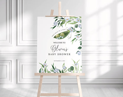 Baby Shower welcome sign for entrance table backdrop and party decor