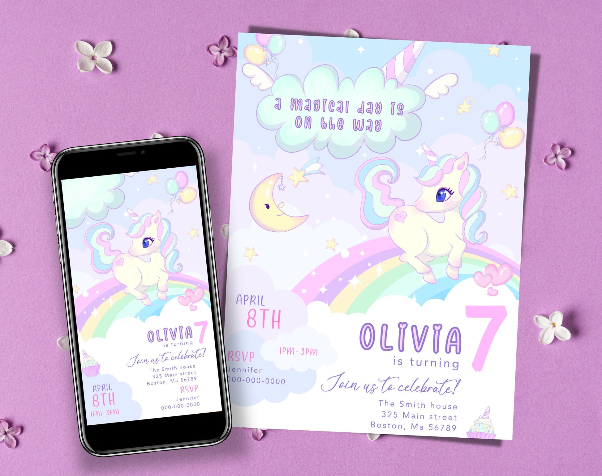 Fairy 1st Birthday Invitation for 1st birthday guests and party details