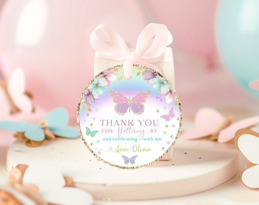 Birthday favor tags for party favor bags treat boxes and guest gifts