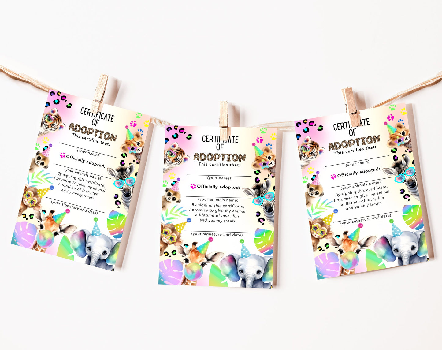 Editable Canva adoption sign to download and print