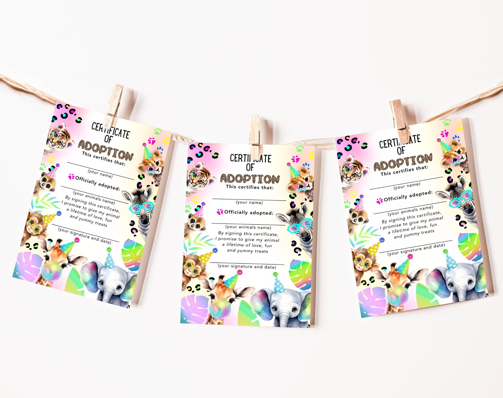 Editable Canva adoption sign to download and print