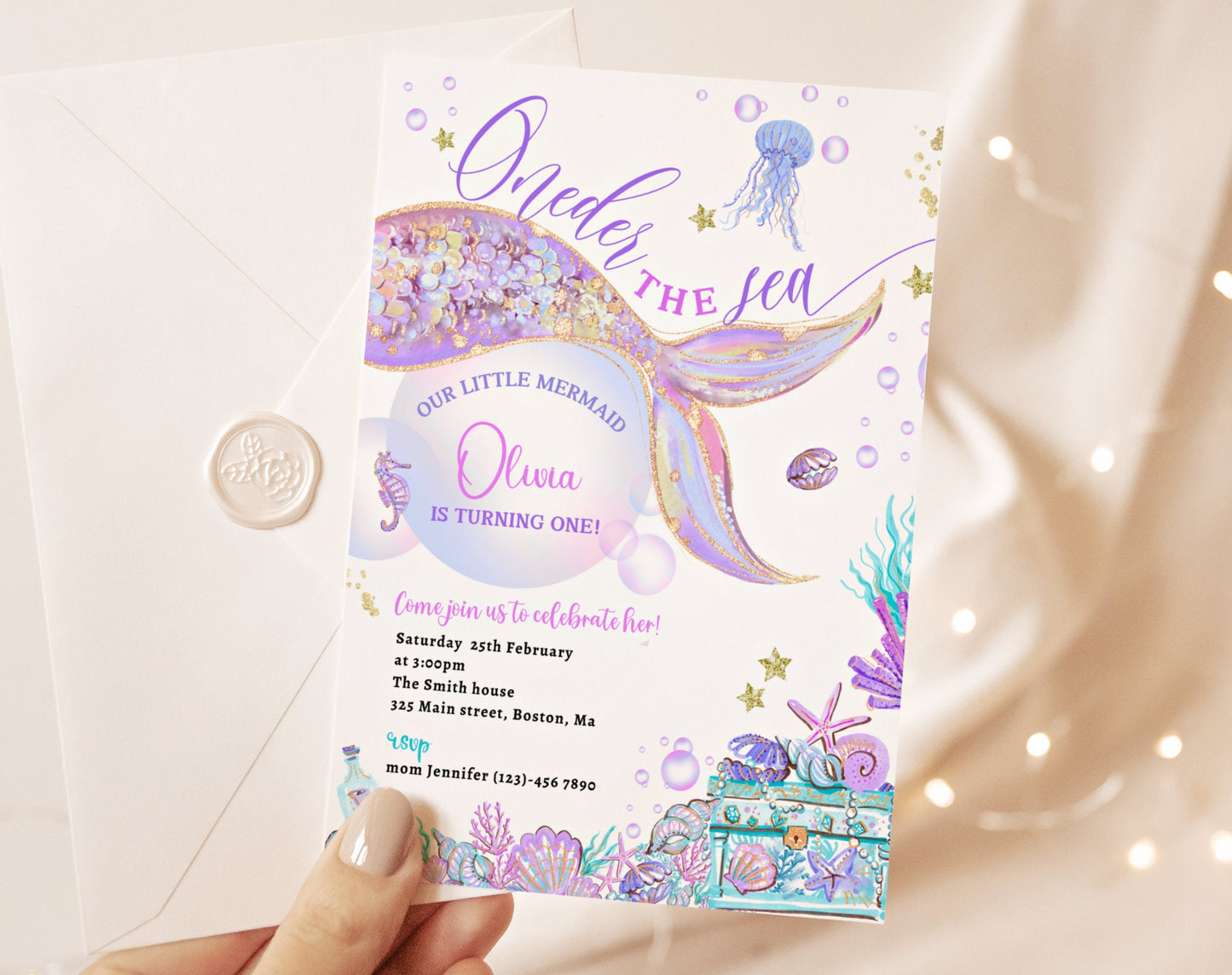 Editable Canva birthday invite to print or send digitally