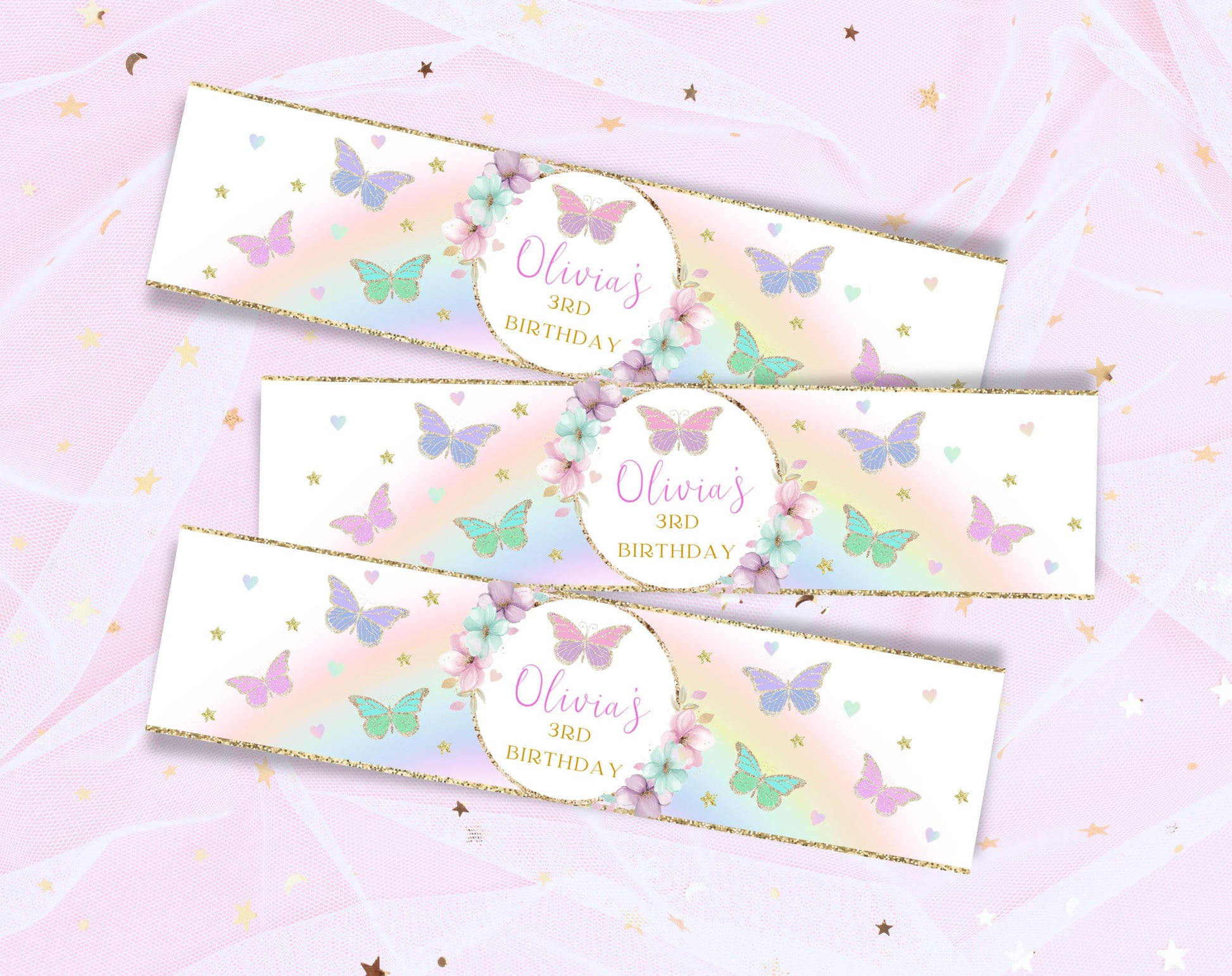 Editable Canva bottle label to download and print