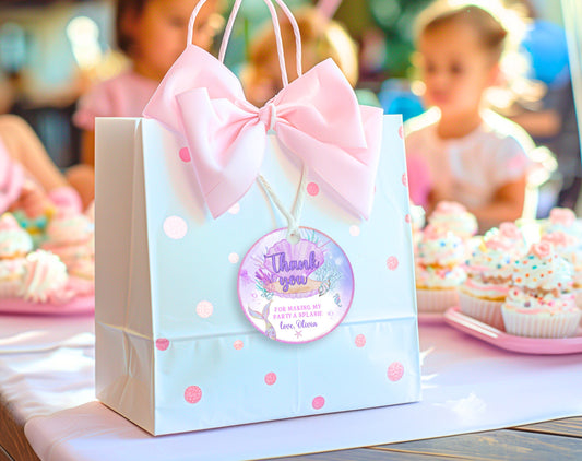 Editable Canva favor tags to print several per page