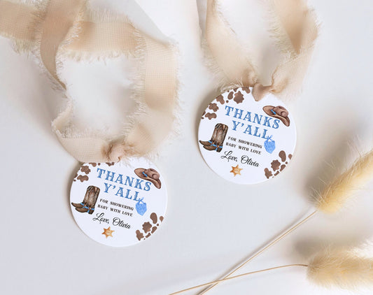 rodeo and oh boy baby shower favor tag template for printable party favors
