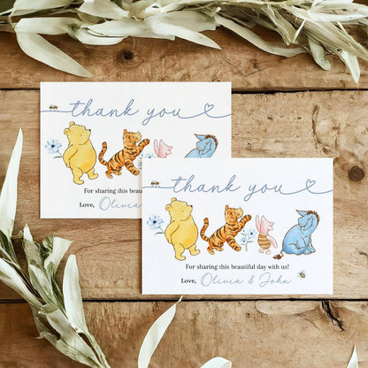 Baby Shower thank you card for guests hosts and gift-givers