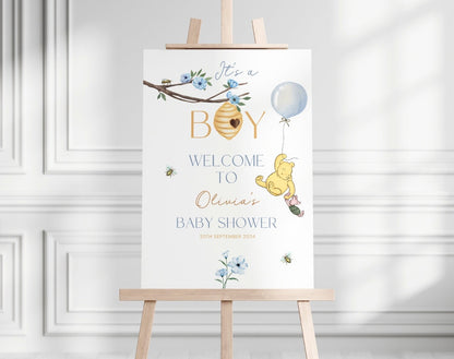 Baby Shower welcome sign for entrance table backdrop and party decor