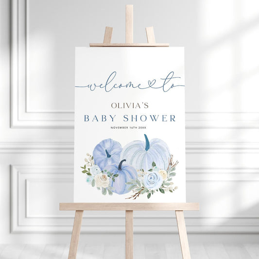 Baby Shower welcome sign for entrance table backdrop and party decor