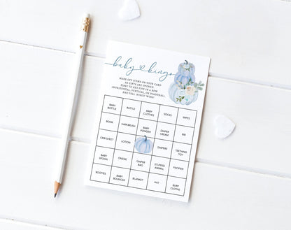 Editable Canva baby bingo game to download and print