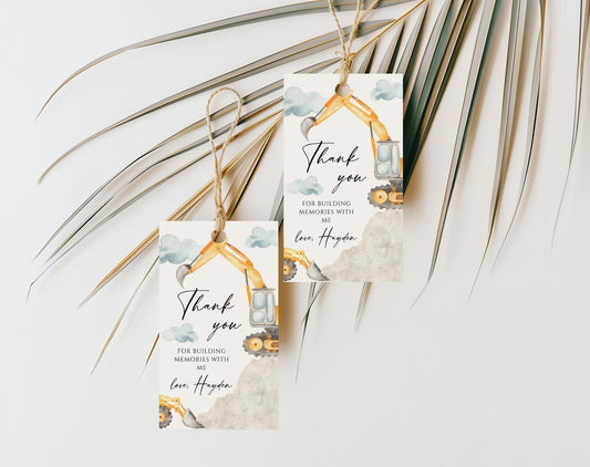 Birthday Boy favor tags for party favor bags treat boxes and guest gifts