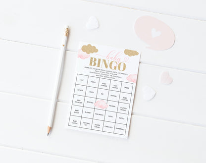 Baby Bingo Baby Shower Game - Little Pumpkin for baby shower party decor and supplies
